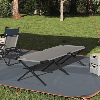 Vouwbed Camping - Veldbed Reizen - Buiten Slapen - Snel Opvouwbaar - 210 x 80 cm - Grijs
