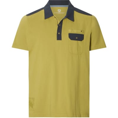 Jan Vanderstorm herren Poloshirt - 52/54 - donkergeel - Plus Size