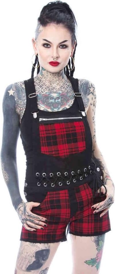 Heartless - SASHA Tuinbroek/dungaree - Taille, 28 inch - Zwart