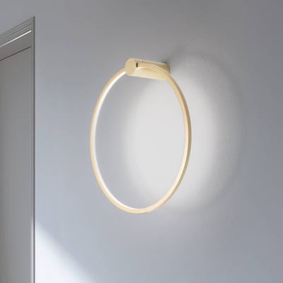 Milagro Lighting LED wandlamp Saturno, goud, Ø 50 cm, metaal, 4.000 K