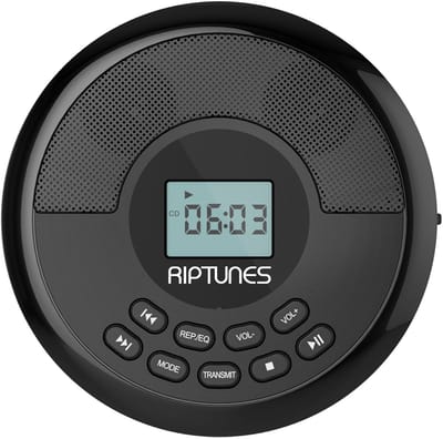 Ynkkvre - Cd Player Portable - Draagbare Cd-speler - Draadloze Bluetooth-verbinding En Ingebouwde Oplaadbare Batterij - 3-modus Audio - 1 - Zwart