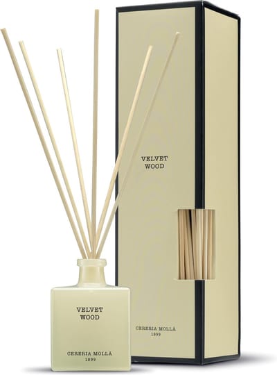 Cereria Mollà 1899 Mikado Geurstokjes 100ml Velvet Wood aroma diffuser reed diffuser musk vanille
