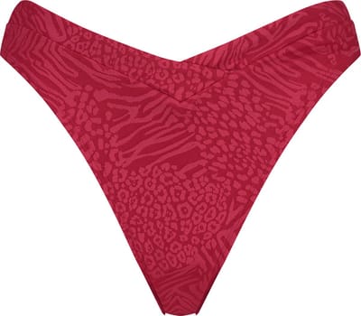 Hunkemöller Dames Badmode Hoog bikinibroekje Kai - Rood - maat M
