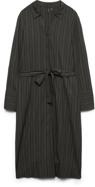VERO MODA - VMSUSSI LS CALF SHIRT DRESS WVN EXP - Dames - Mini jurken