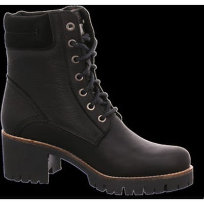 Panama Jack - PHOEBE B17 - Hoge sneakersVeterlaarzenDames veterschoenenDames sneakersHalf-hoge schoenen - Kleur: Zwart - Maat: 38