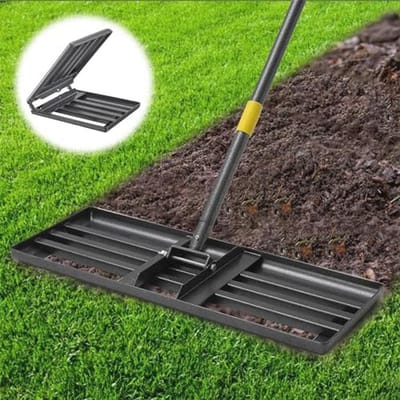 Verstelbare Grond Egalisatie Hark voor Tuin, 66 x 25 cm, Efficiënte Grond Egalisatie voor een Mooie Tuin