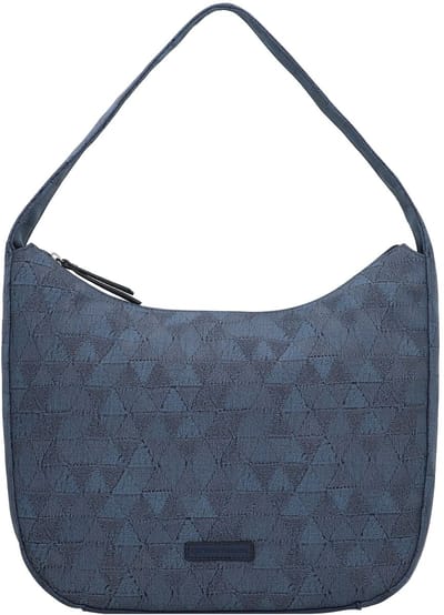 TOM TAILOR schoudertas Carrie Hobo Bag Denim Blue blauwgrijs