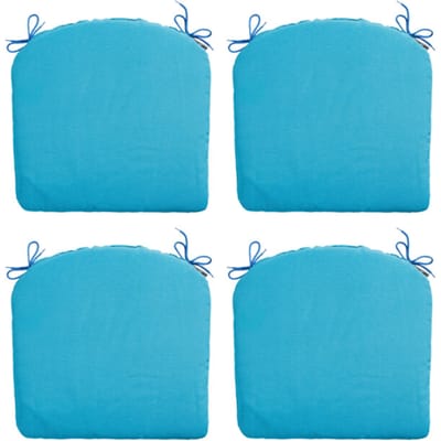 Madison - Zitkussen Panama aqua - Ca. 46x48 cm - Set van 4