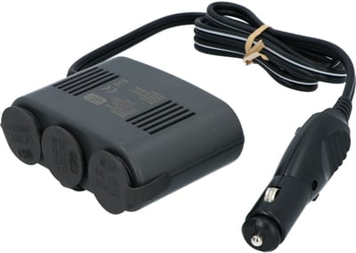Carpoint LED 3-weg Aanstekerdoos - 12V - 10A