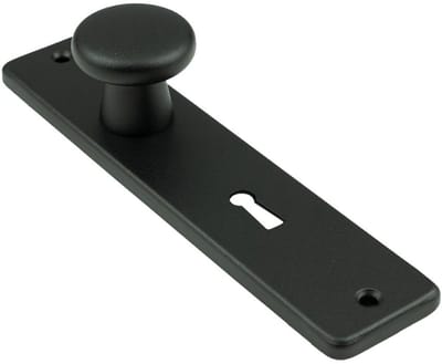 AMI knopkortschild - rechthoekig - 180/41 RH - 160/40 - sleutelgat 56 mm - zwart