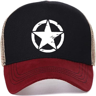 Nieuwe Ademende Mesh Pet Heren Punisher Baseballpet Buiten Visserij Petten Heren Buiten Oscar Mike Freedom Editie Leger Casquette Pet Adjustable black