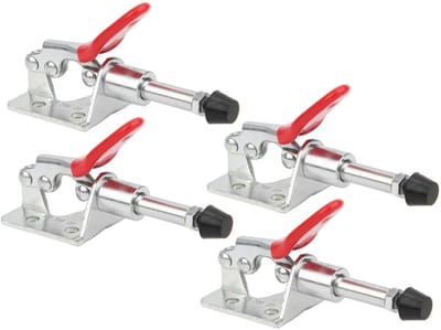 Dailygoods- Spanklem 45kg Laadvermogen - Gegalvaniseerd Ijzer - 190° Openingshoek - Snelle Ontgrendeling - Houtbewerking - Hoge Duurzaamheid - Klem