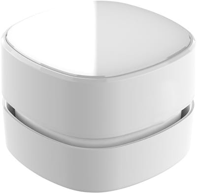 mini draagbare bureaustofzuiger, reinigt kleine oppervlakken snel en eenvoudig met een stofzuigerfunctie, compact en lichtgewicht ontwerp, ideaal voor thuis en op kantoor，wit