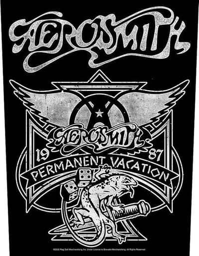 Aerosmith - Permanent Vacation Rugpatch - Zwart