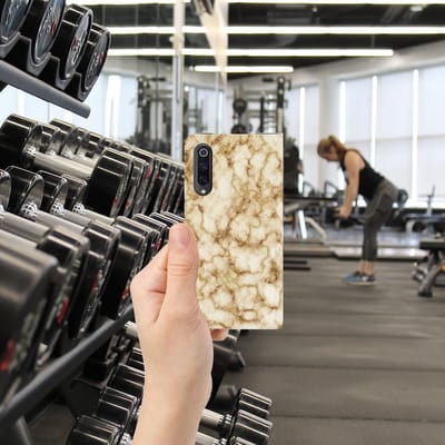 Xiaomi Mi 9 Standcase Marmer Goud