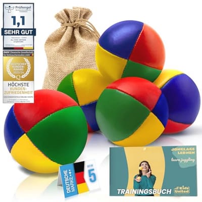 Jongleerballen Set - Multicolor - 5 Stuks - Zachte Ballen voor Beginners en Gevorderden - Voor Kinderen en Volwassenen