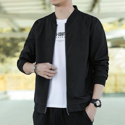 Lentejas Heren Nieuwe Herfst Casual Effen Mode Slanke Heren Windjack Jassen Jas Herenjas M