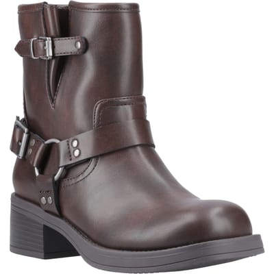 Rocket Dog Nino Faux Leather Dames Bruine Hakken Enkelboots
