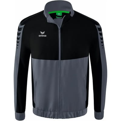 Erima Six Wings Presentatiejack Heren - Zwart / Slate Grey | Maat: L