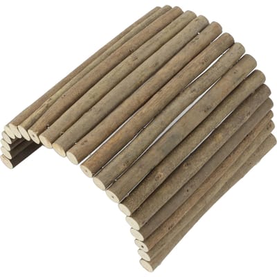 Houten Hamstertunnel Klein Dier Buigbare Brug voor Gerbil Cavia Chinchilla Fret Egel 20cm X 30cm / 7.9 X 11.8in gray
