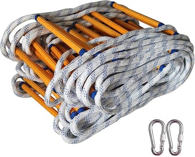 Vluchtladder - Brandtrap Herbruikbaar - Noodevacuatie Thuis - Hoge Draagkracht - 15 meter - Niet gespecificeerd