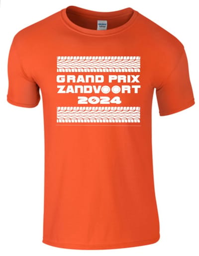 HEREN T-shirt Grand Prix Zandvoort - 2024-MEDIUM - Oranje