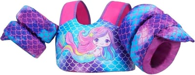 Babyzwemvest met vleugels - Zwemhulp kinderen - Leren zwemmen - EN 13138-1 gecertificeerd - 15-30 kg - Violet Graffiti