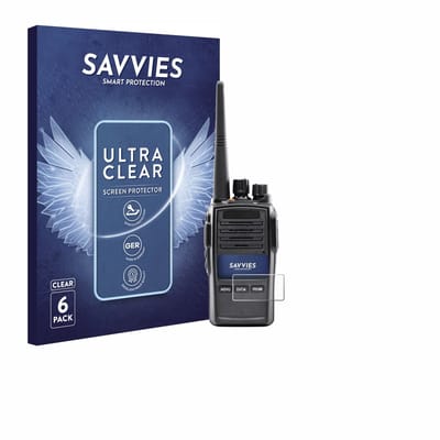 Savvies - Screenprotector voor Midland G18 Pro PMR - Folie Beschermfolie transparant 6 Stuks