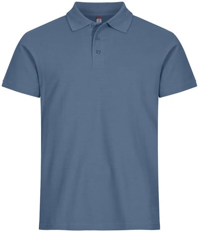Clique Basic Polo 028230 - Staalblauw - 4XL