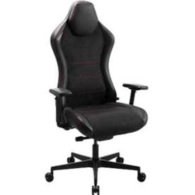 Topstar bureaustoel SITNESS RS X, met armleuningen, 3D puntsynchroon mechanisme, hoofdsteun, vlakke zitting, zwart kunstleer