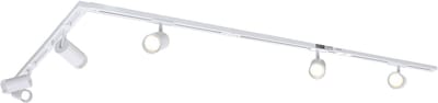 QAZQA iconic jeana - Moderne Spot railsysteem verlichting, railverlichting geschikt voor led - 5 lichts - L 300 cm - Wit - Woonkamer | Slaapkamer | Keuken