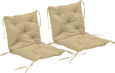 Outsunny Outdoor zitkussen set-Polyester, schuim-98L x 50B x 8H cm-Kaki