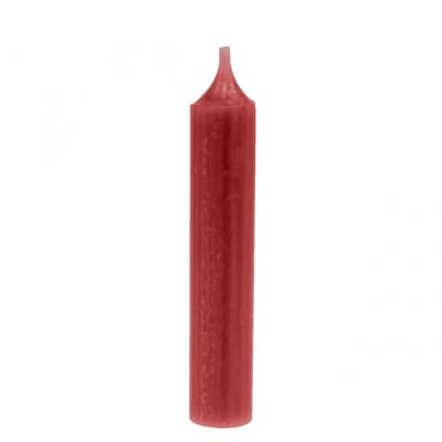 Taper kaars rood effen kaarsen robijnrood 120mm/Ø21mm 6 stuks, 6 Stück
