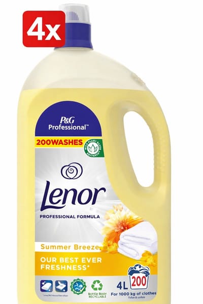 (4x) Lenor - Wasverzachter - Summer Breeze - 200wb/4L