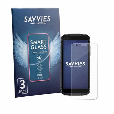 3 Stuks Savvies Screenprotector - geschikt voor Doogee Fire 3 - beschermfolie glas transparant