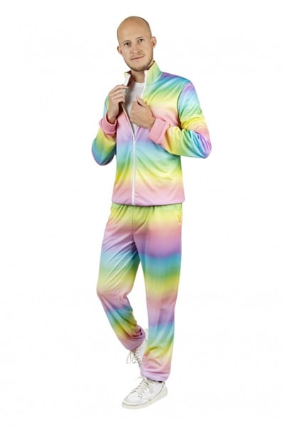 Fout Trainingspak Regenboog Pastel Heren - Maat 56