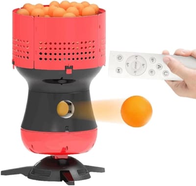Tafeltennis Serveermachine - Pingpongbal Launcher - Training en Coaching - 90 Ballen Tank - 25 x 45 x 25 cm
