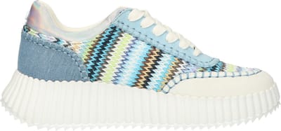 La Strada Sneaker Lichtblauw Multi Textiel - Damesschoenen - Maat - 38