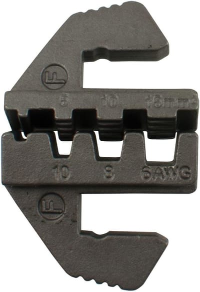 SW-Stahl 42585L-H persbekken voor ongeïsoleerde kabelschoenverbinders I perstang wisselbekken I voor krimpverbinders 0,5 mm² / 2,5 mm² / 8-10 mm² I bekken voor perstang