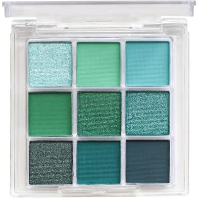 Groene oogschaduw 9 kleuren avocado kleur toneelmake-up parelmoer mat negen-vierkant oogschaduwpalet groen