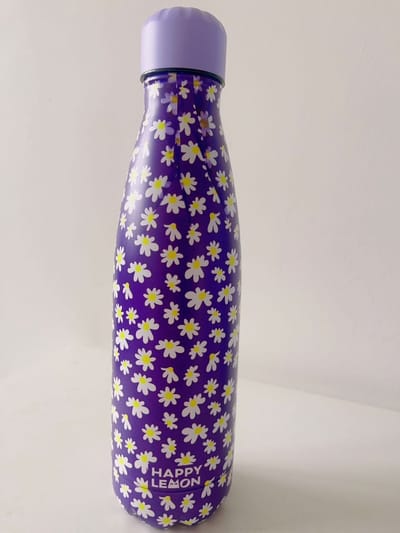 Floraweg Thermosfles, 500 ml, roestvrij staal, vacuüm-isolatiefles met thermosfles voor hardlopen, fitness, yoga, outdoor en camping, vrij van BPA，niet in de vaatwasser