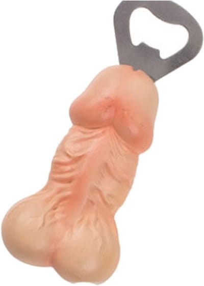 Erotische flessenopener penis met magneet