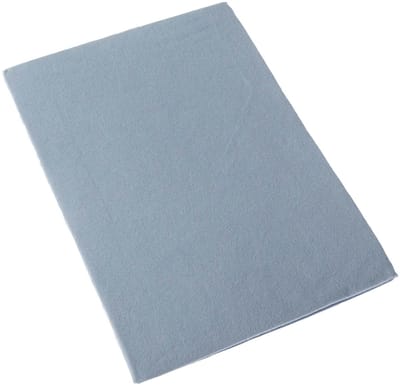 Homescapes Babybedlaken zonder elastiek – Flanellen Bedlaken Blauw, 100x150 cm
