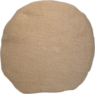 Van René Sierkussen Naturel Rond Jute 45cm Tuinkussen rits achterkant incl. binnen kussen