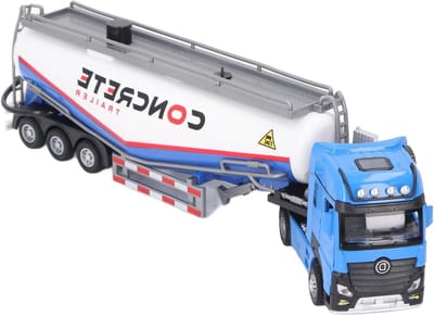 Betonpompwagen Speelgoed - Betonwagen Kind Bouwvoertuig - Kinderspel - Watersproei Functie - 44 x 13 x 9 cm - Blauw