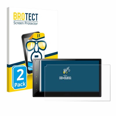 BROTECT - Screenprotector voor Pioneer SPH-DA360DAB - Folie Beschermfolie transparant 2 Stuks