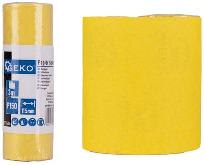 GEKO Schuurpapier op rol - 115 mm x 3 m - P150 korrel - 1 stuk
