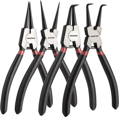 Seegerring tangen set - 4 stuks - Intern / extern