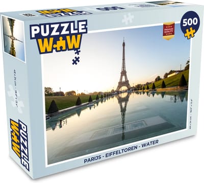 Puzzel Parijs - Eiffeltoren - Water - Legpuzzel - Puzzel 500 stukjes