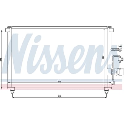 Condensator, airconditioning NISSENS 94639